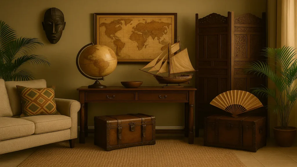Accessoires évocateurs de voyages et d'exotisme