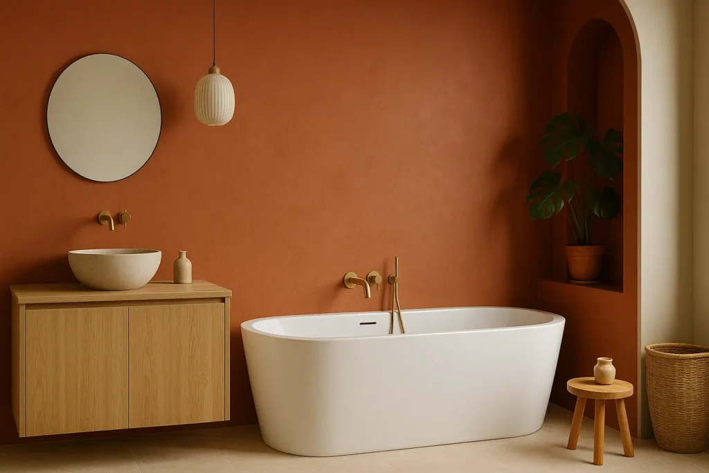 Associer la couleur terracotta et le beige