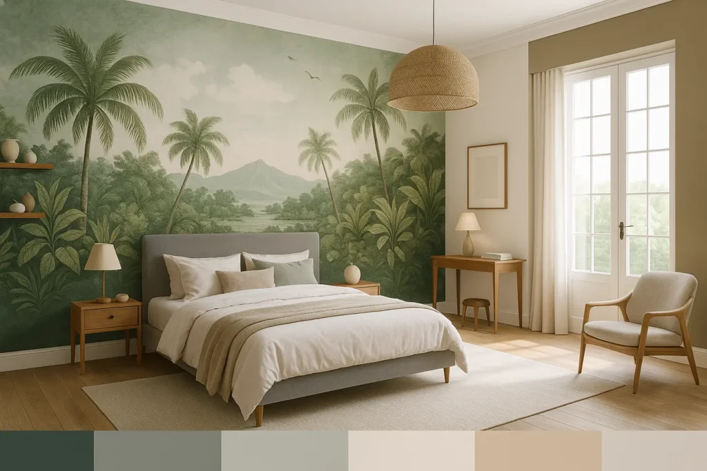 Décoration optimale d'une chambre adulte spacieuse