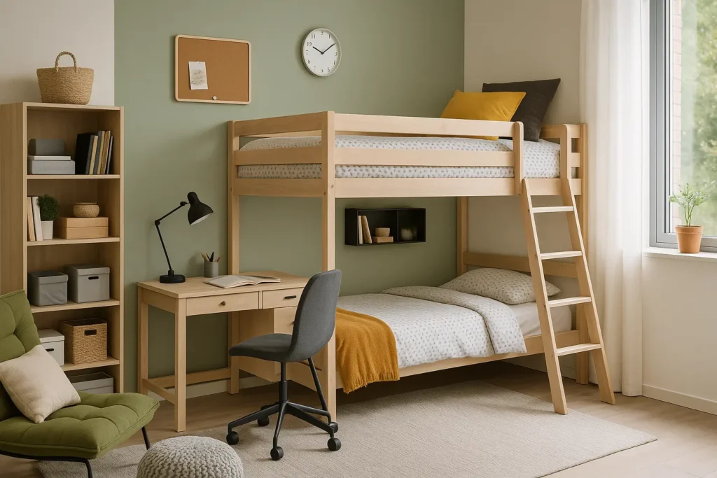 Le lit, pièce maîtresse de la chambre d'ado