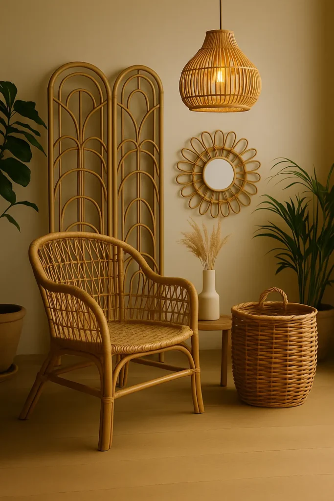 Le rotin dans la maison : matière d’émotion, fil conducteur d’un intérieur harmonieux