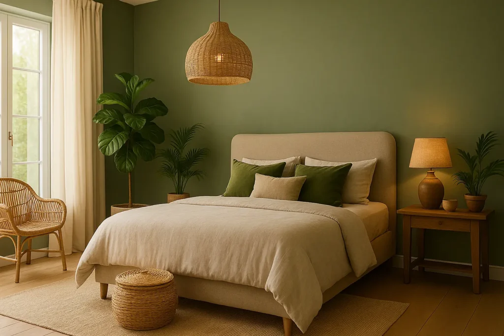 Le vert naturel - couleur tendance 2025 décoration intérieure