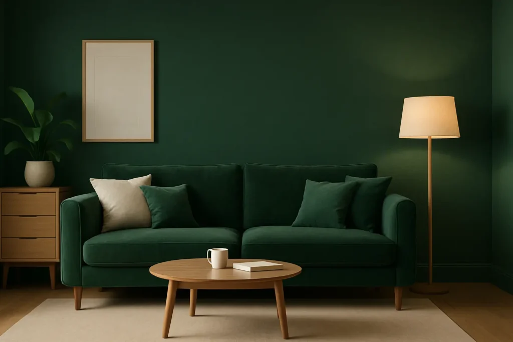 Le vert sapin en peinture murale