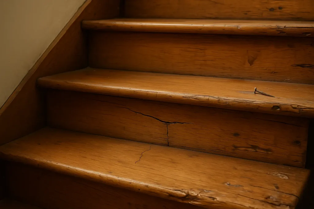 Les causes fréquentes d'un escalier en bois qui grince