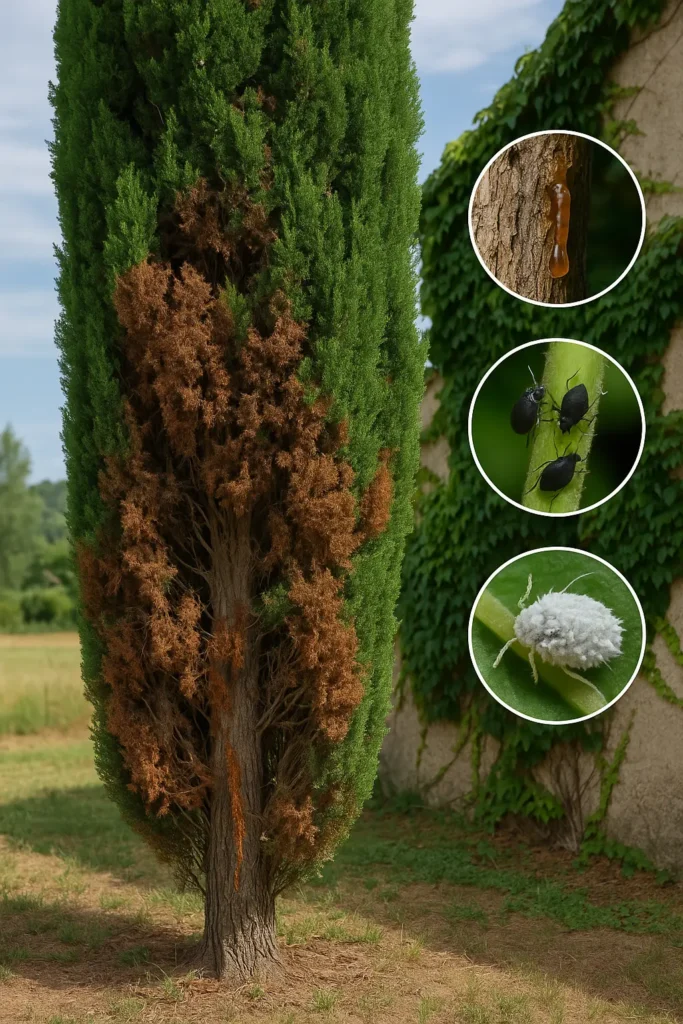 Maladies et parasites du cypres- un arbre pas si robuste qu’il n’y paraît