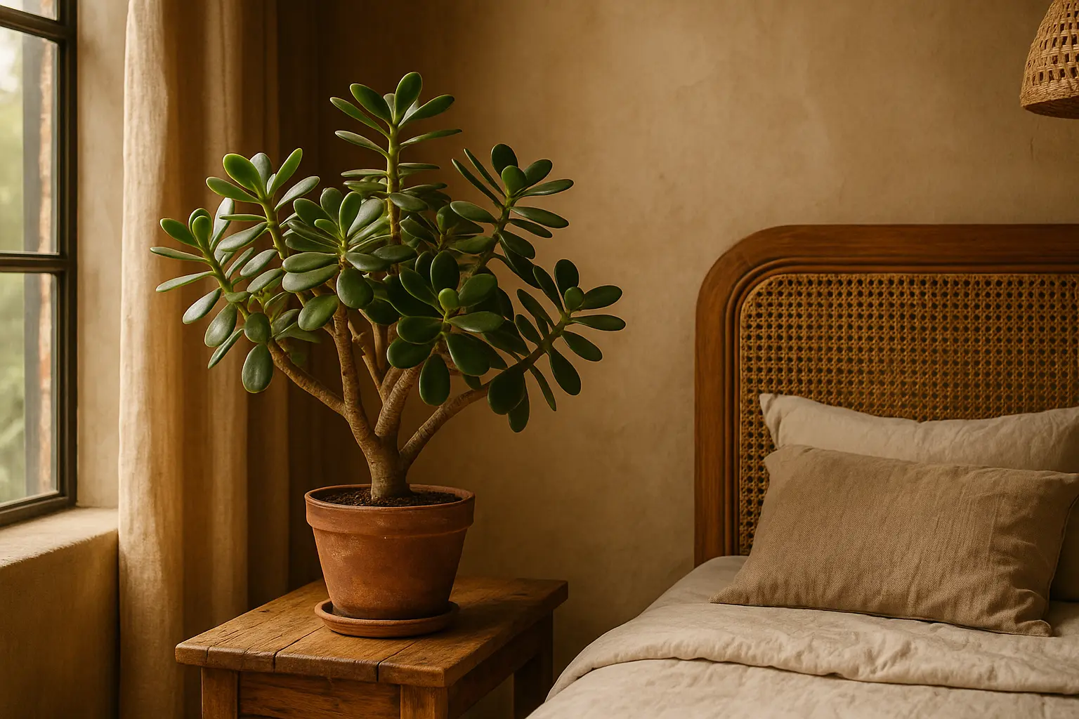 Arbre De Jade Dans Une Chambre