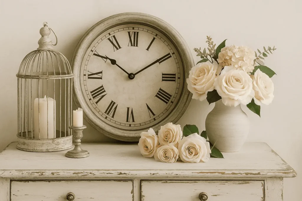 Les objets décoratifs essentiels du style shabby chic