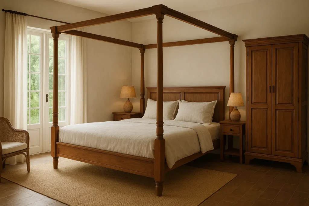 la maison coloniale chambre meuble style colonial
