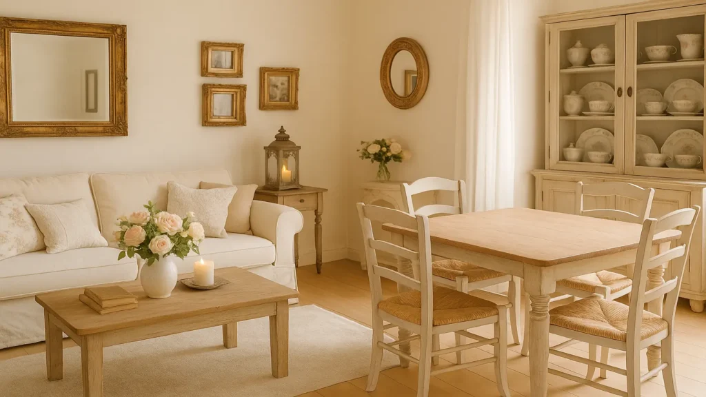 Les fondamentaux du style shabby chic dans le sallon