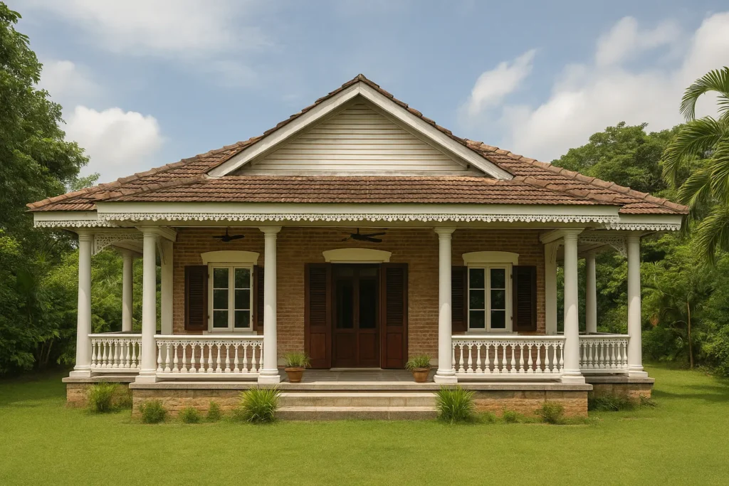 Architecture de la maison style colonial anglais