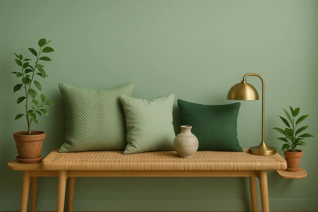 Associations de couleurs avec le vert celadon
