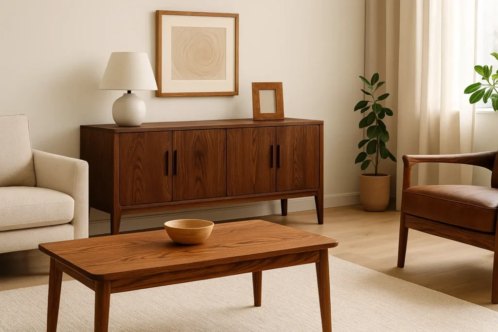 Choisir le mobilier en bois d'orme adapté à votre espace intérieur