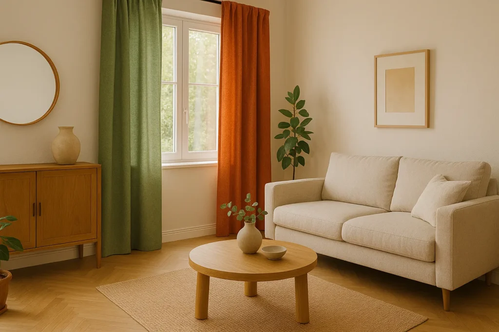 Couleurs tendance pour les rideaux en 2025