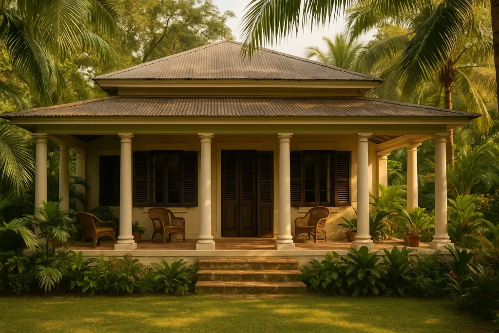La Maison style colonial artchitectures coloniales selon les régions