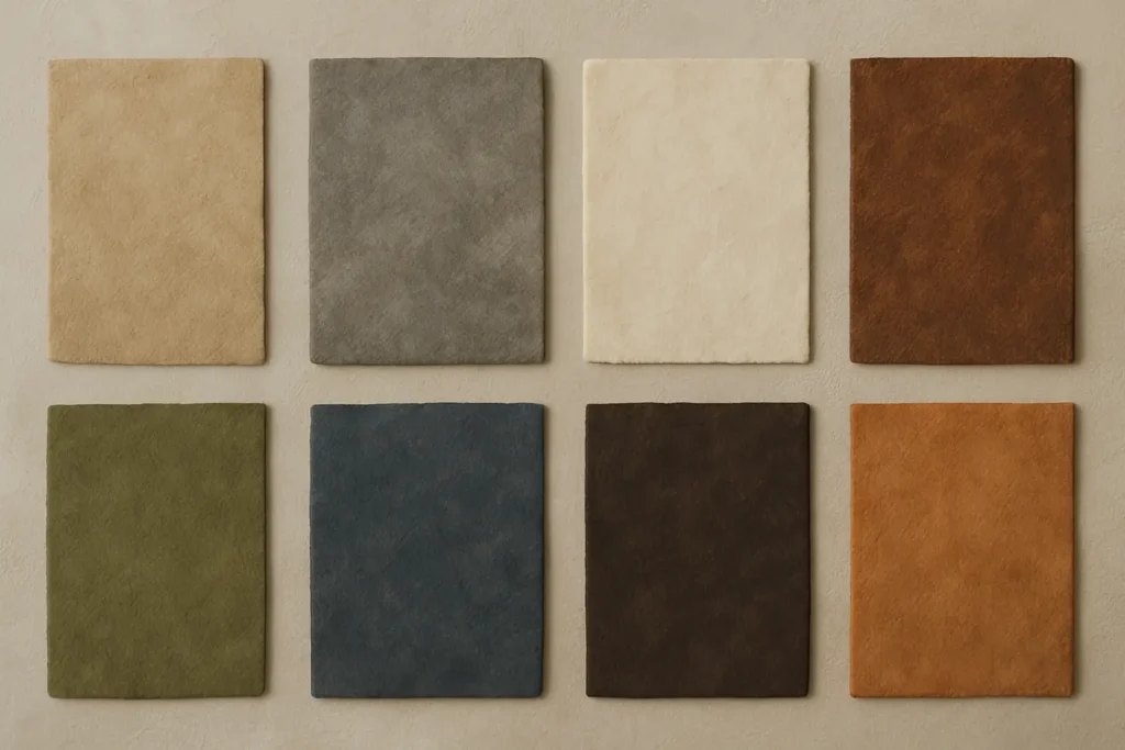 La palette de couleurs wabi-sabi - l'harmonie des couleurs naturelles