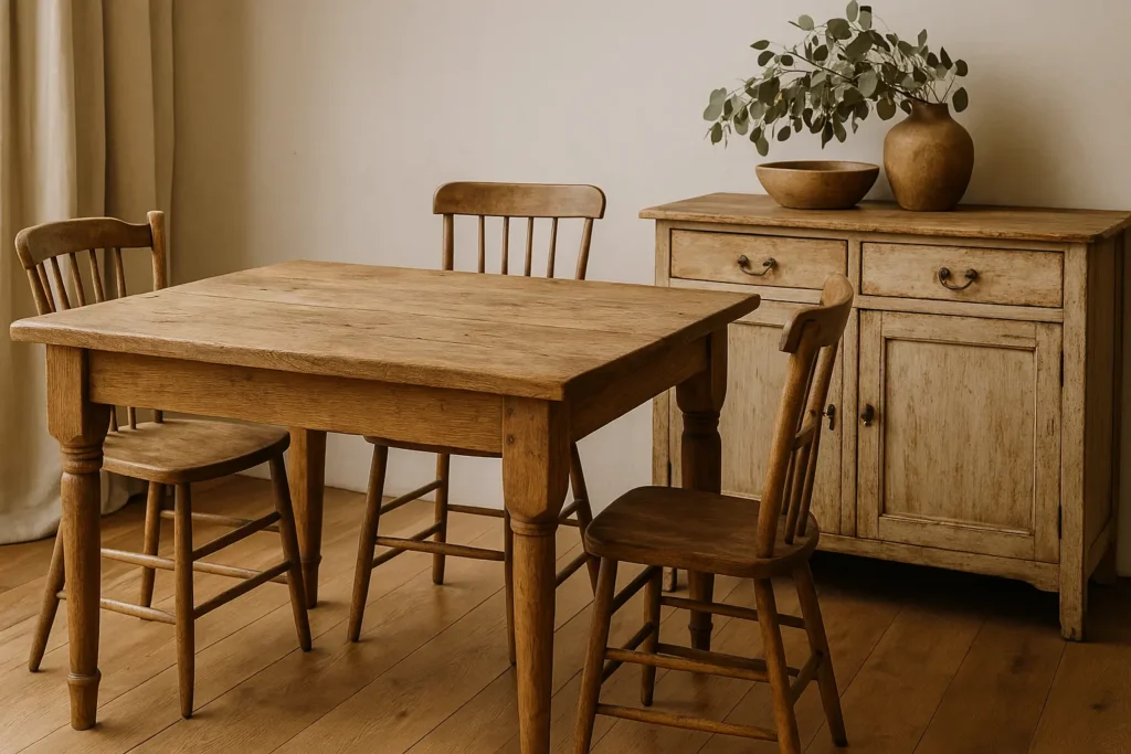 Le bois, élément fondamental de la déco campagne chic