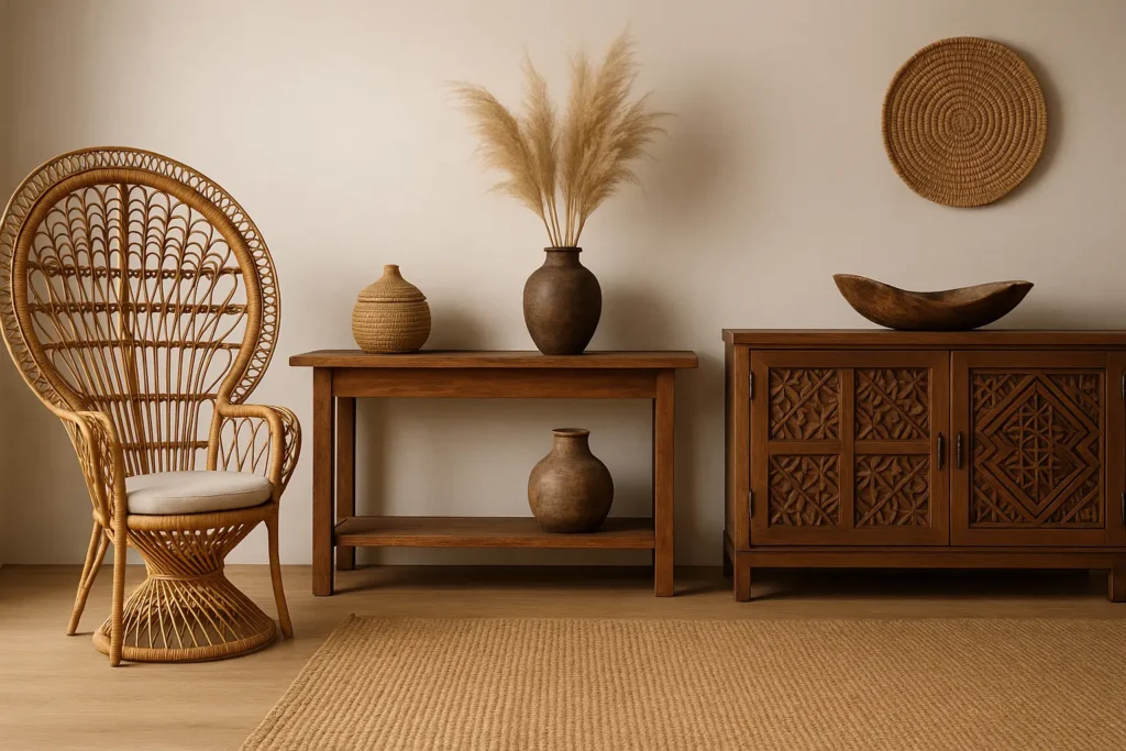 Le mobilier aux inspirations ethniques : pièces maîtresses de votre décor