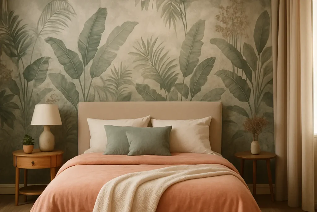 Le papier peint chambre adulte - tendances et motifs pour personnaliser votre déco
