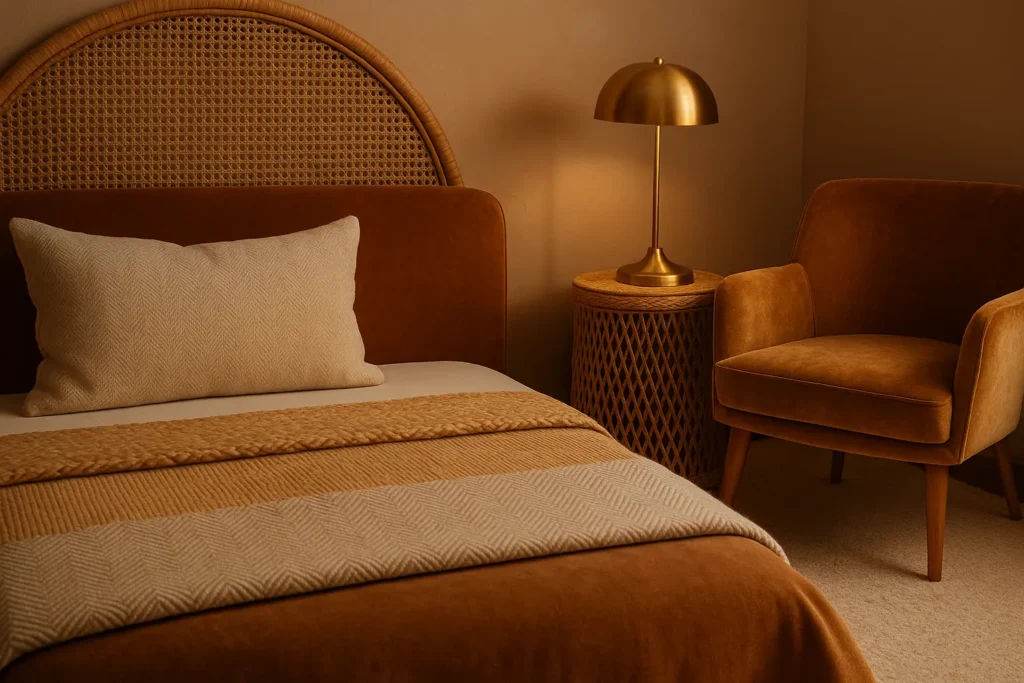 Le retour des textures végétales dans la tendance chambre 2025