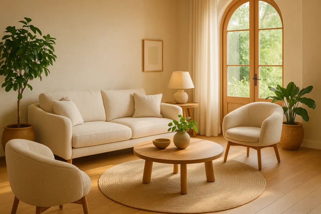 Le salon selon les principes du Feng Shui