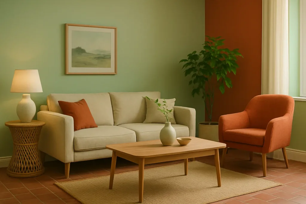 Les associations harmonieuses de couleurs avec le vert amande
