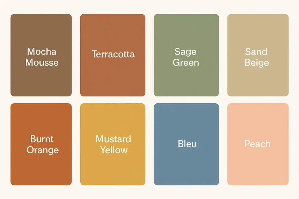Les couleurs phares qui dominent la chambre tendance 2025