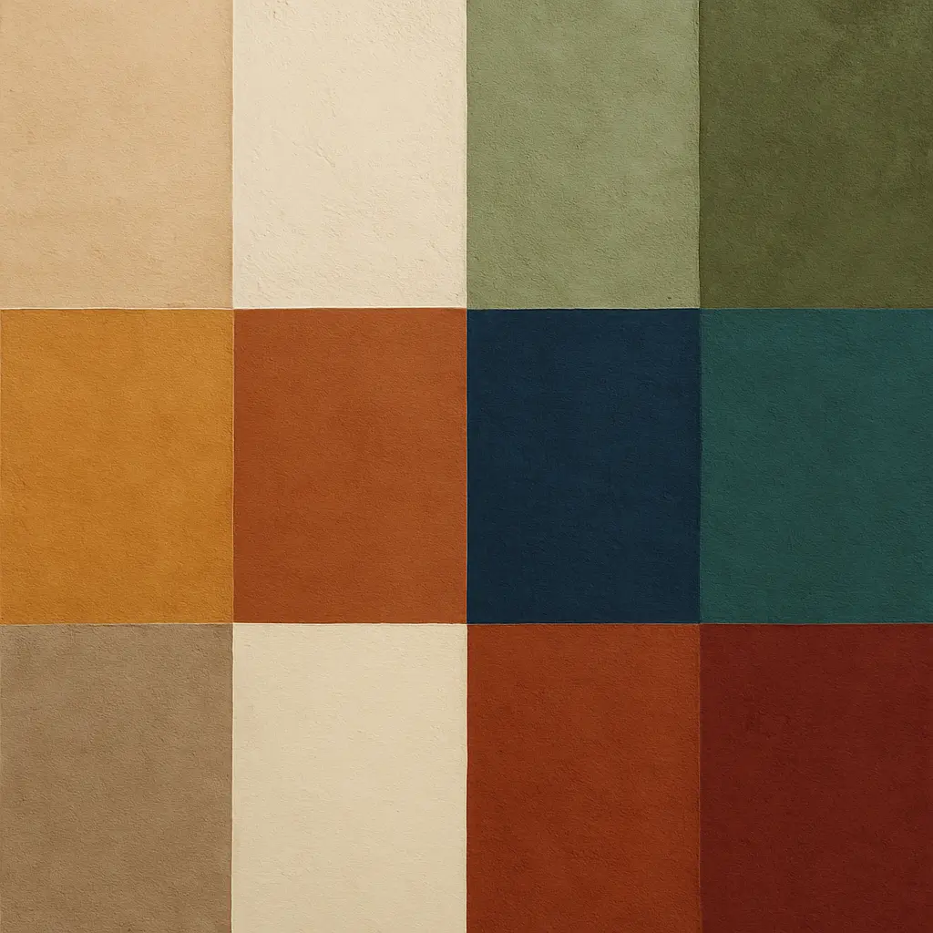 Palette de couleur de la maison style colonial