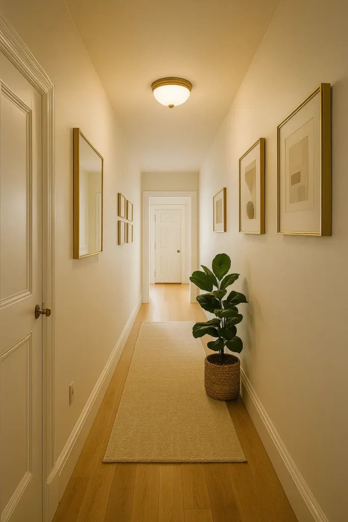 Peindre le plafond de votre couloir pour gagner en profondeur