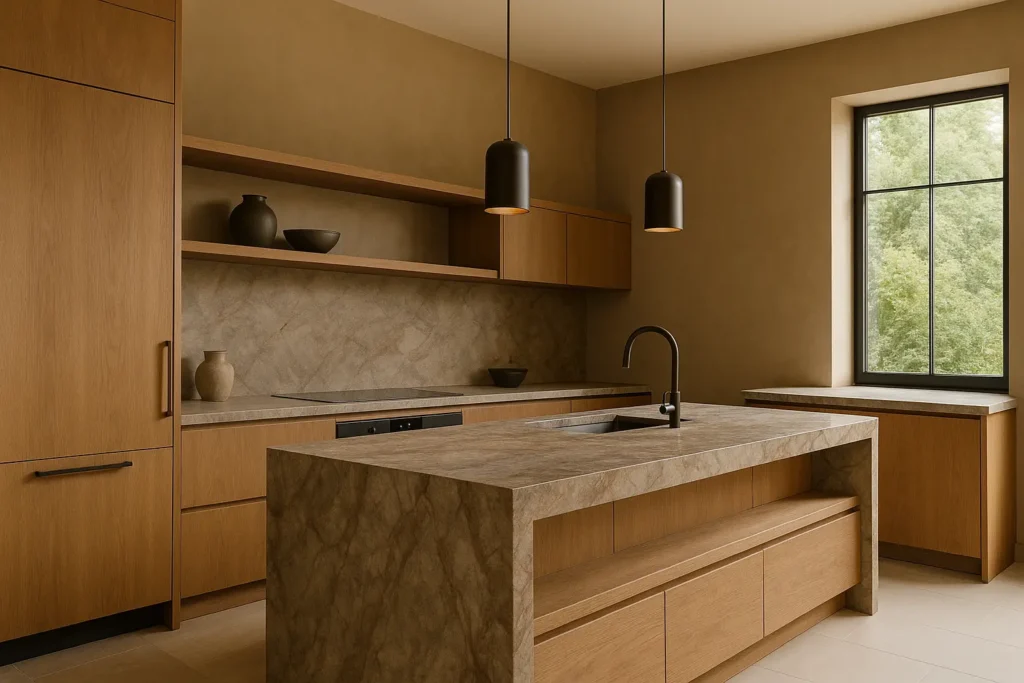 Tendance cuisine 2025 - couleurs, aménagement et décoration à adopter cette année