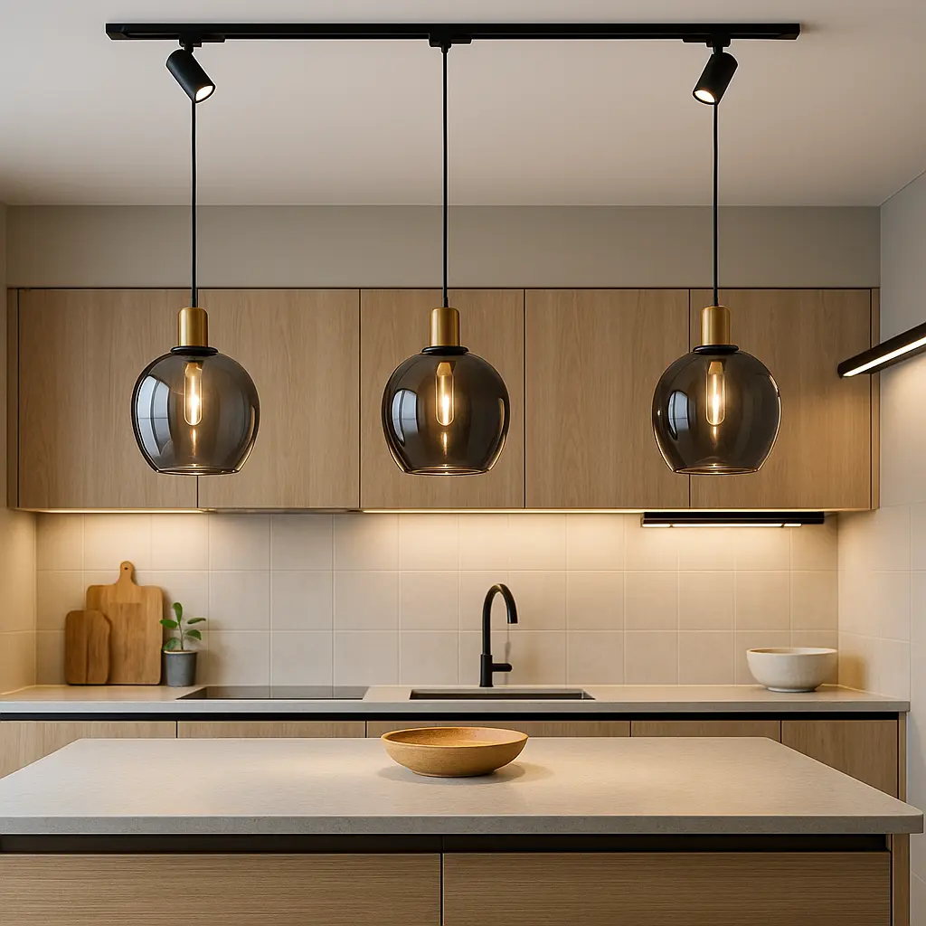 Tendance luminaire cuisine 2025