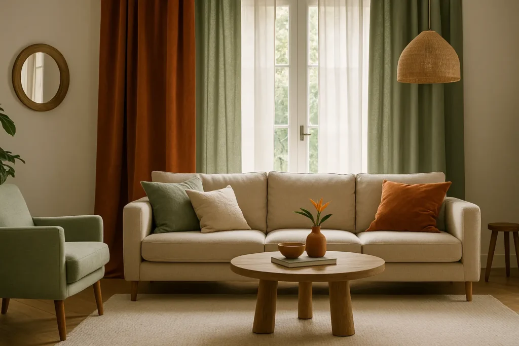 Tendance rideaux salon