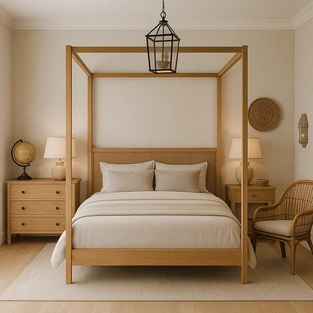 chambre style colonial