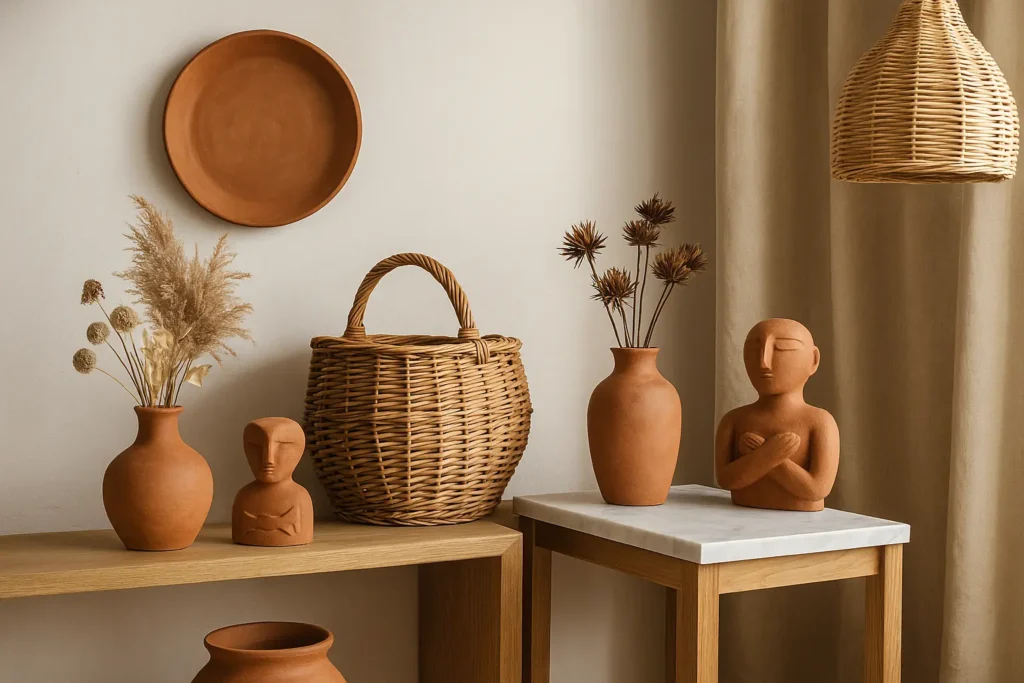 decoration pots en terre cuite​