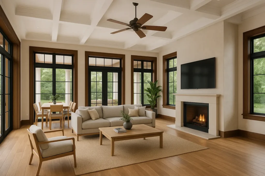 maison style colonial moderne