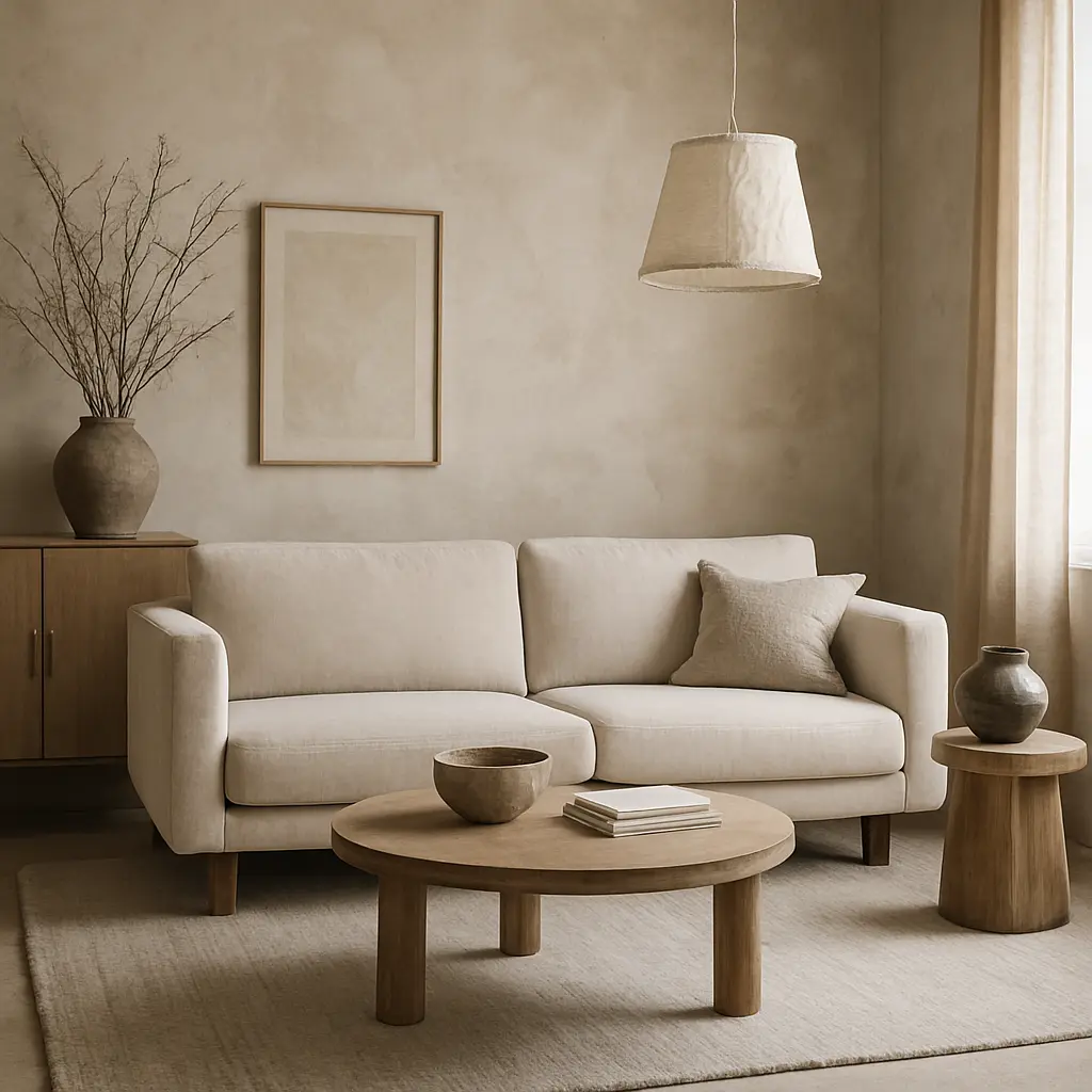 Choix des couleurs et matières pour agrandir visuellement ton petit salon