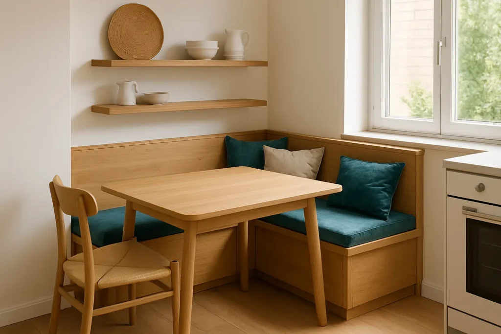 Comment aménager un coin repas d'angle moderne pour votre cuisine