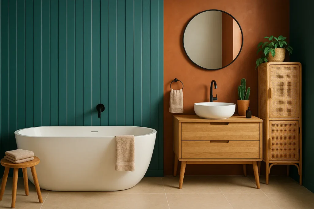 Comment associer la couleur bleue dans une salle de bain moderne