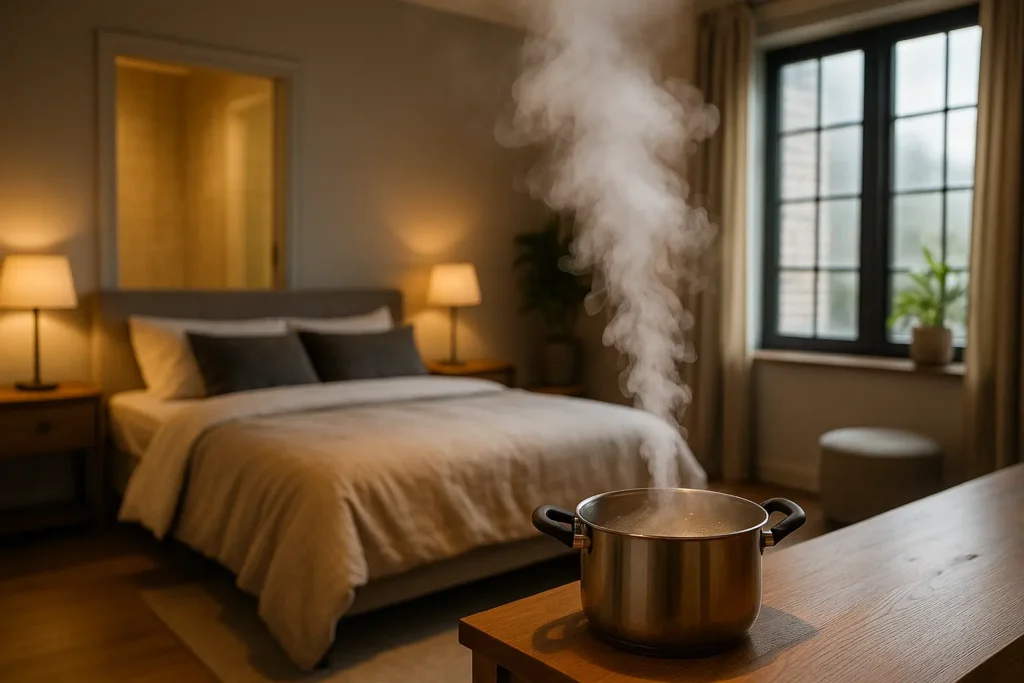 Comment humidifier une chambre rapidement avec des méthodes alternatives