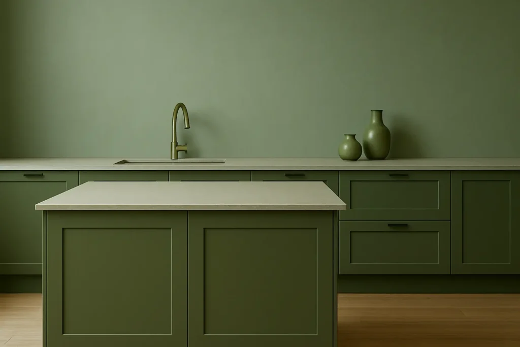 Couleur tendance cuisine vert 2025