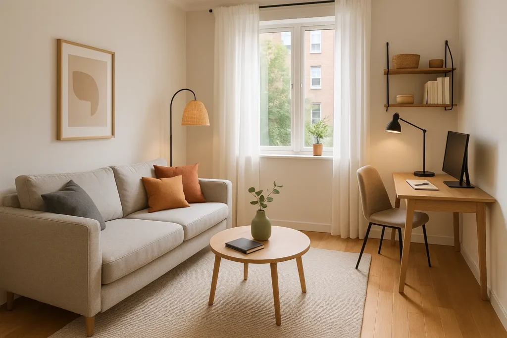Créer des zones fonctionnelles dans votre petit salon 10m2