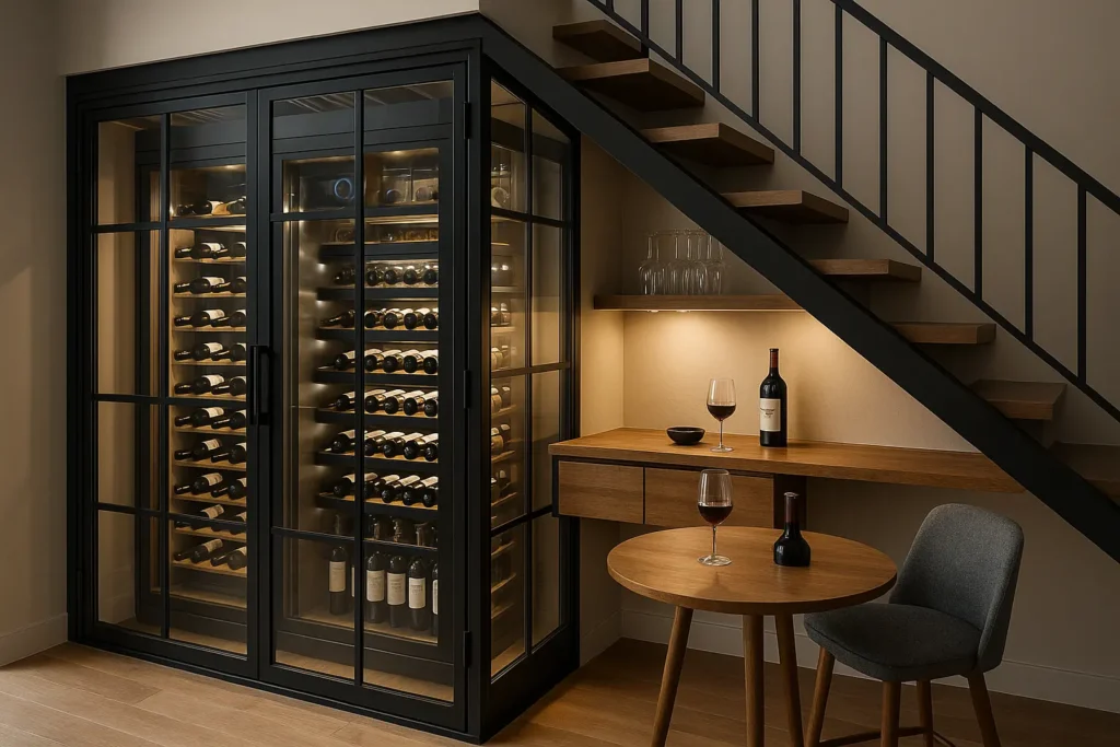 Des aménagements de caves à vins sophistiqués pour les passionnés