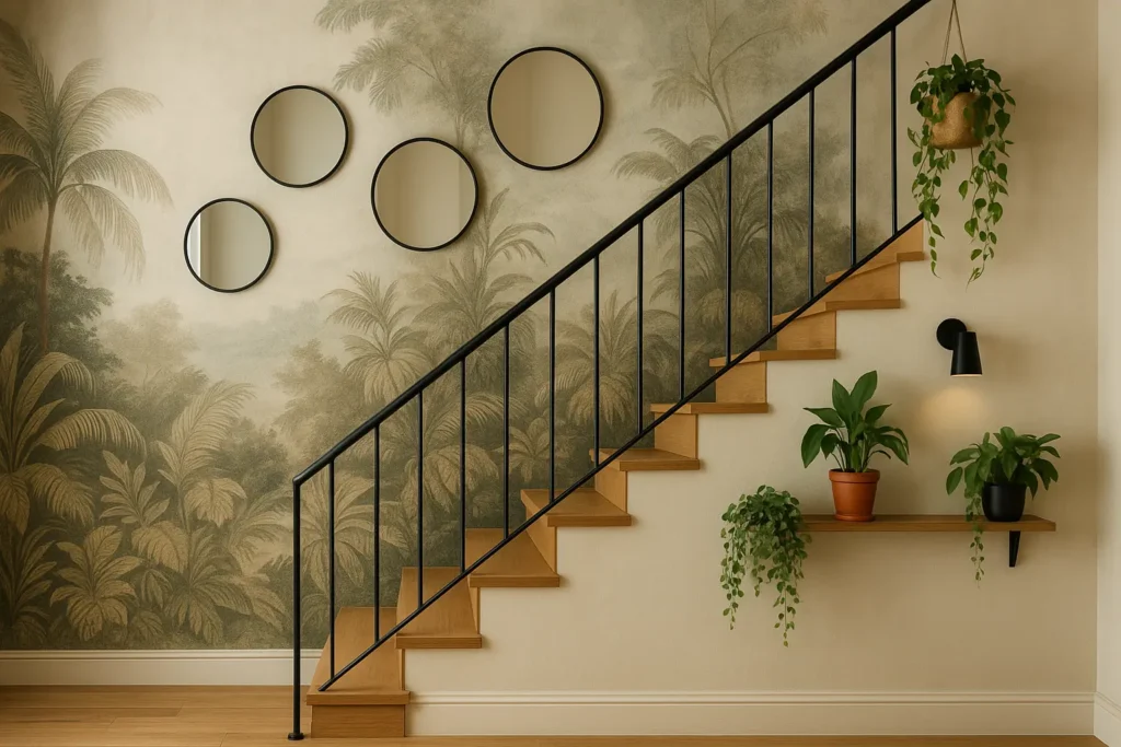 Idées déco pour habiller un mur de cage d’escalier et sublimer votre intérieur