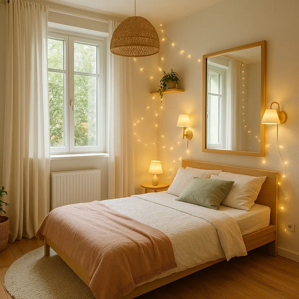Jouer sur la lumière pour aménager une petite chambre