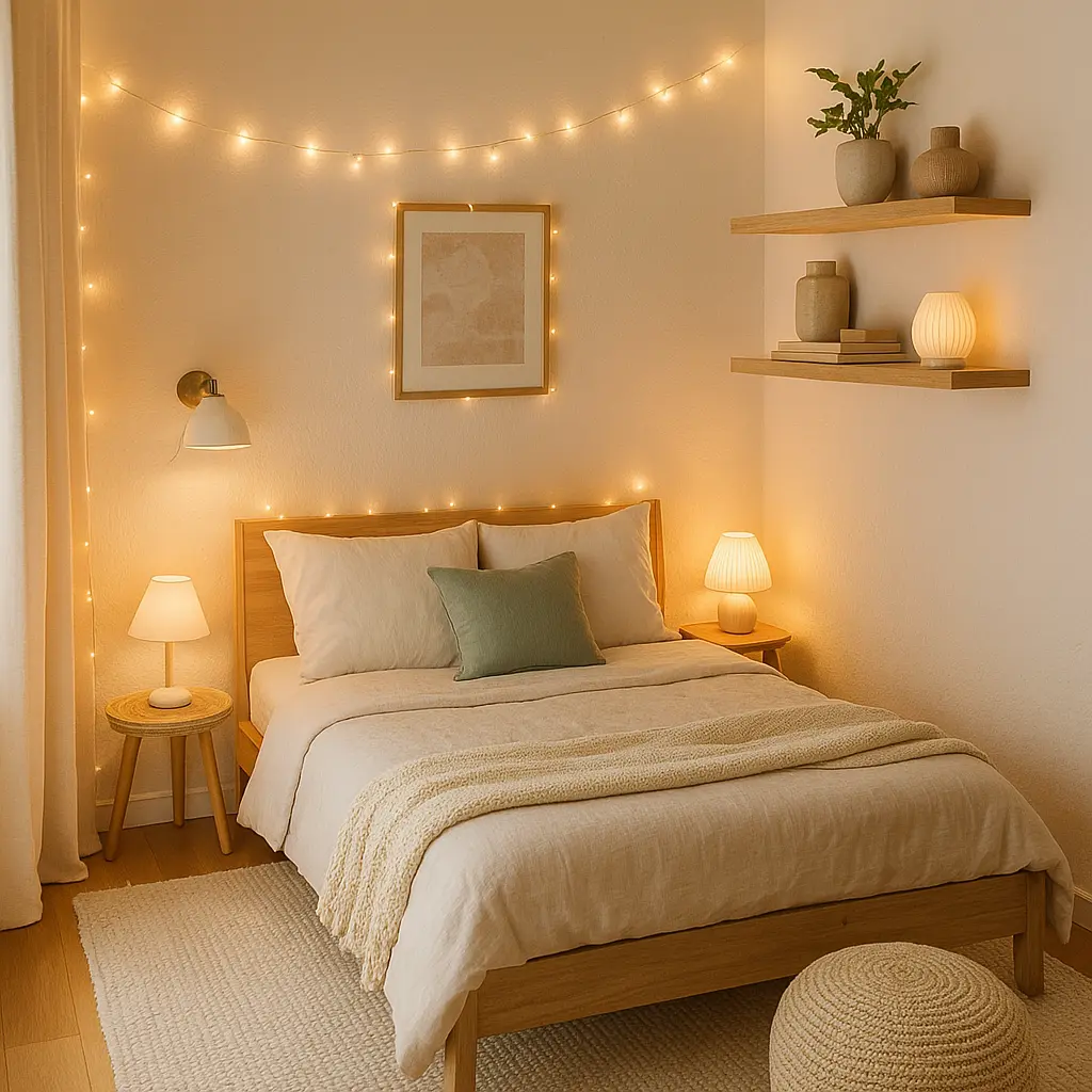 L'aménagement d'une petite chambre passe aussi par des touches déco stratégiques