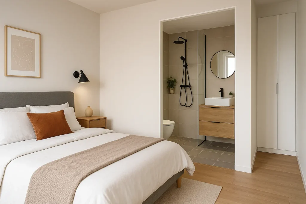 Les avantages esthétiques et fonctionnels d'une salle de bain ouverte sur la chambre