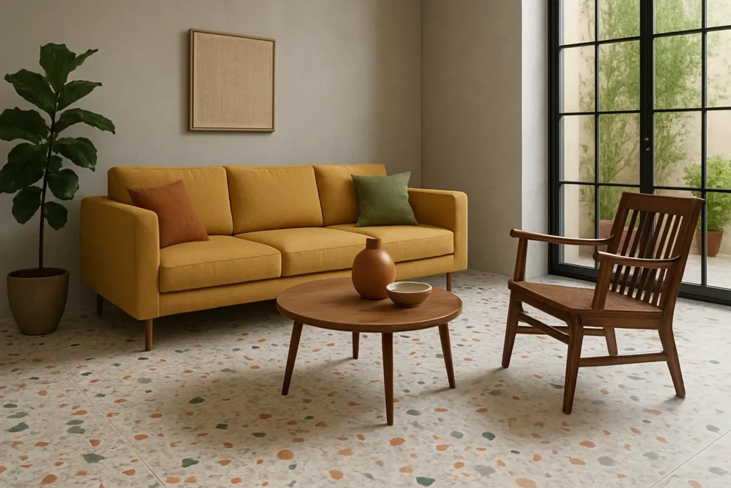 Les effets tendance pour un carrelage salon moderne