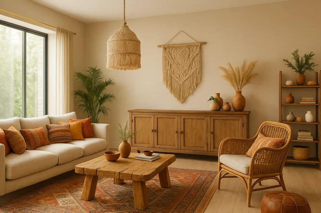 Les éléments déco et meubles clés du style bohème chic