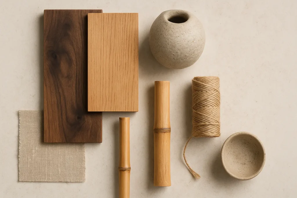 Les matériaux naturels comme signature du style japonais-scandinave