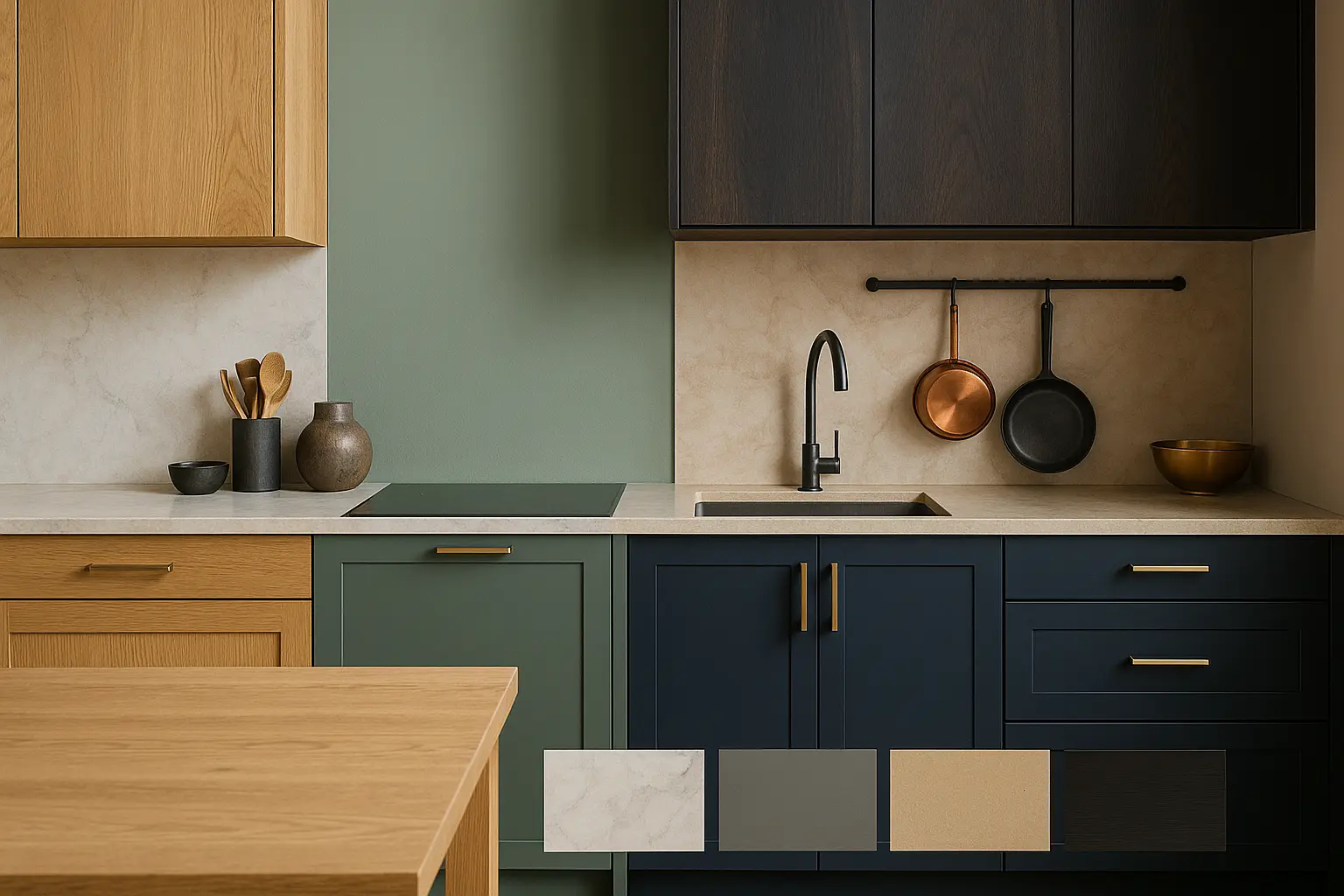 Les styles de cuisine 2025 qui subliment ces nouvelles palettes
