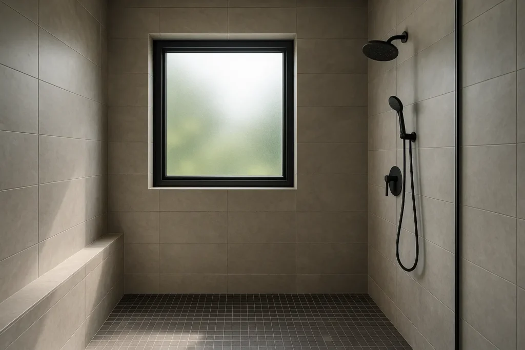 Nos idées pour intégrer une fenêtre dans une douche